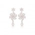 Beautifully Crafted Diamond Pendant Set with Matching Earrings in 18k gold with Certified Diamonds - PD1315P